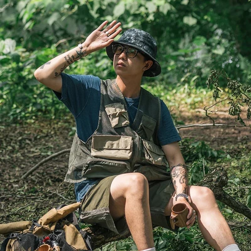 قبعة صياد ملونة من Naturehike، قبعة شمس سماوية عصرية، قبعة تخييم وتنزه خارجية، قبعة قطن صيفية، حافة عريضة 5.5 سم، حماية من الأشعة فوق البنفسجية UPF50+ - 6