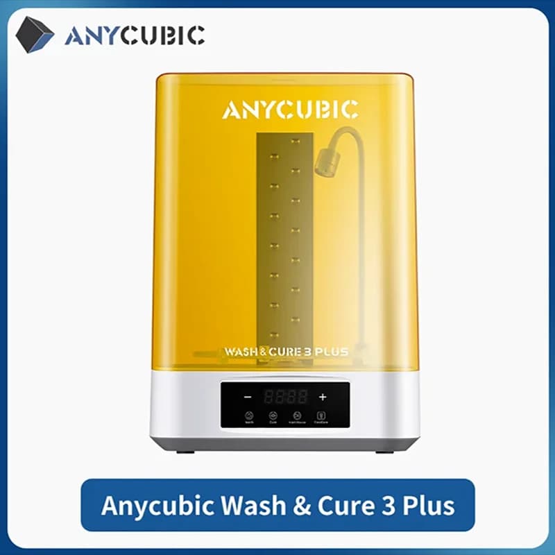 ANYCUBIC Wash&Cure 3 بلس حجم تنظيف كبير لطابعة LCD SLA ثلاثية الأبعاد 2 في 1 آلة تنظيف وتصلب لطابعة Photon M5s X 6ks