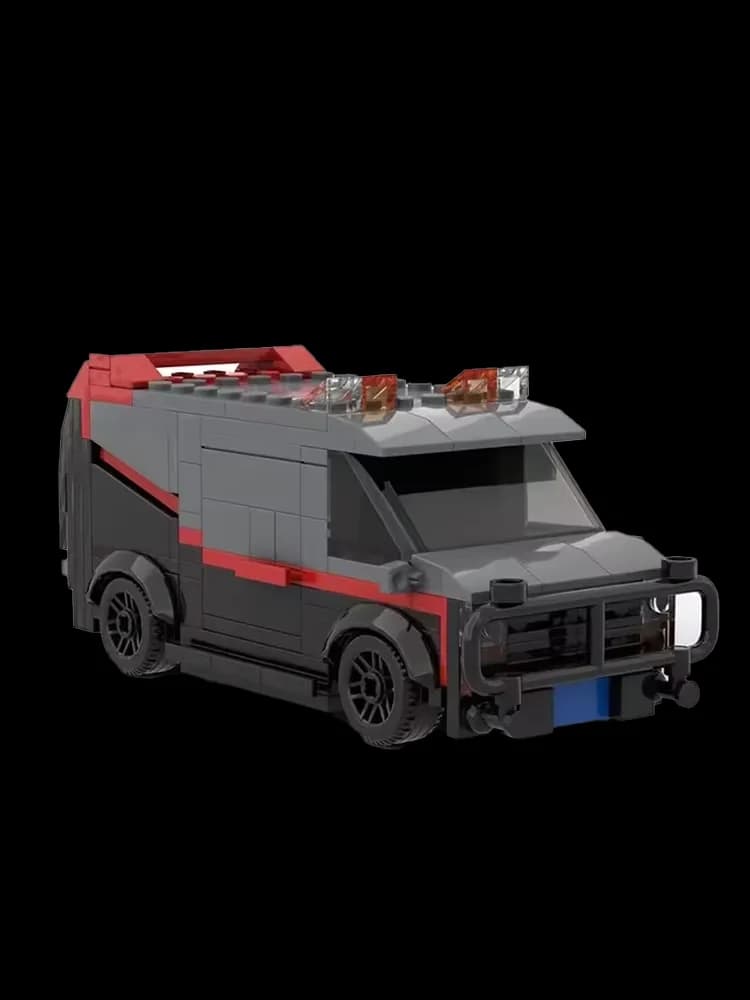 MOC-20604 A-Team Vehicle SWAT Team Car Car Toy modelPolice Department Car Brick Building Set Children ToyGift  242PCS - 4