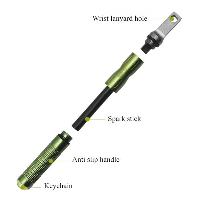 New Waterproof Portable Flint Emergency Fire Starter Multifunctional Outdoor Camping Fire Rod Tool for Survival Equipment - 6