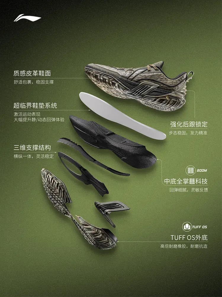أحذية كرة سلة رجالية من LI NING JIEAO3، قصيرة، مقاومة للاهتراء، مقاومة للانزلاق، احترافية، عملية، بطانة مريحة، ارتداد، للألعاب الخارجية - 5