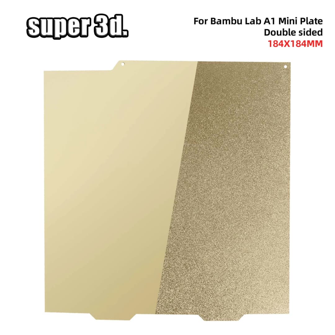 لوحة بناء Bambu Lab A1 Mini 184x184 ملم، H1H PEO PET، ملمس ناعم، سرير Bambulabs، صفيحة فولاذية مرنة، صفيحة Pei لمختبر Bamboo - 3