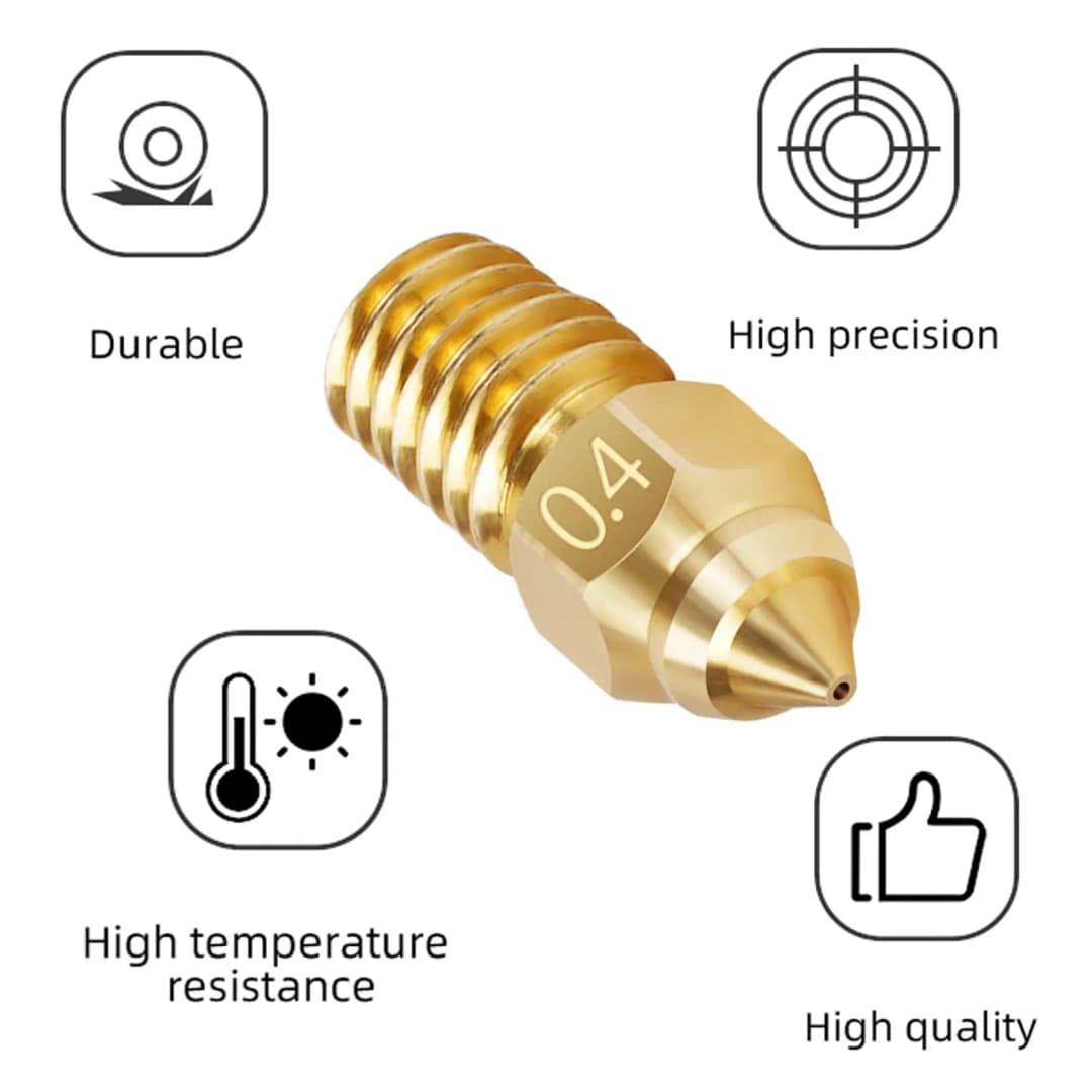 مجموعة فوهات Creality Ender 3 V3 SE 5 قطع 0.2/0.4/0.6/0.8/1.0 M6 لطابعات Ender 3 V3 SE، Ender 5 S1، Ender 7، Spider 1.0 Hotend - 2
