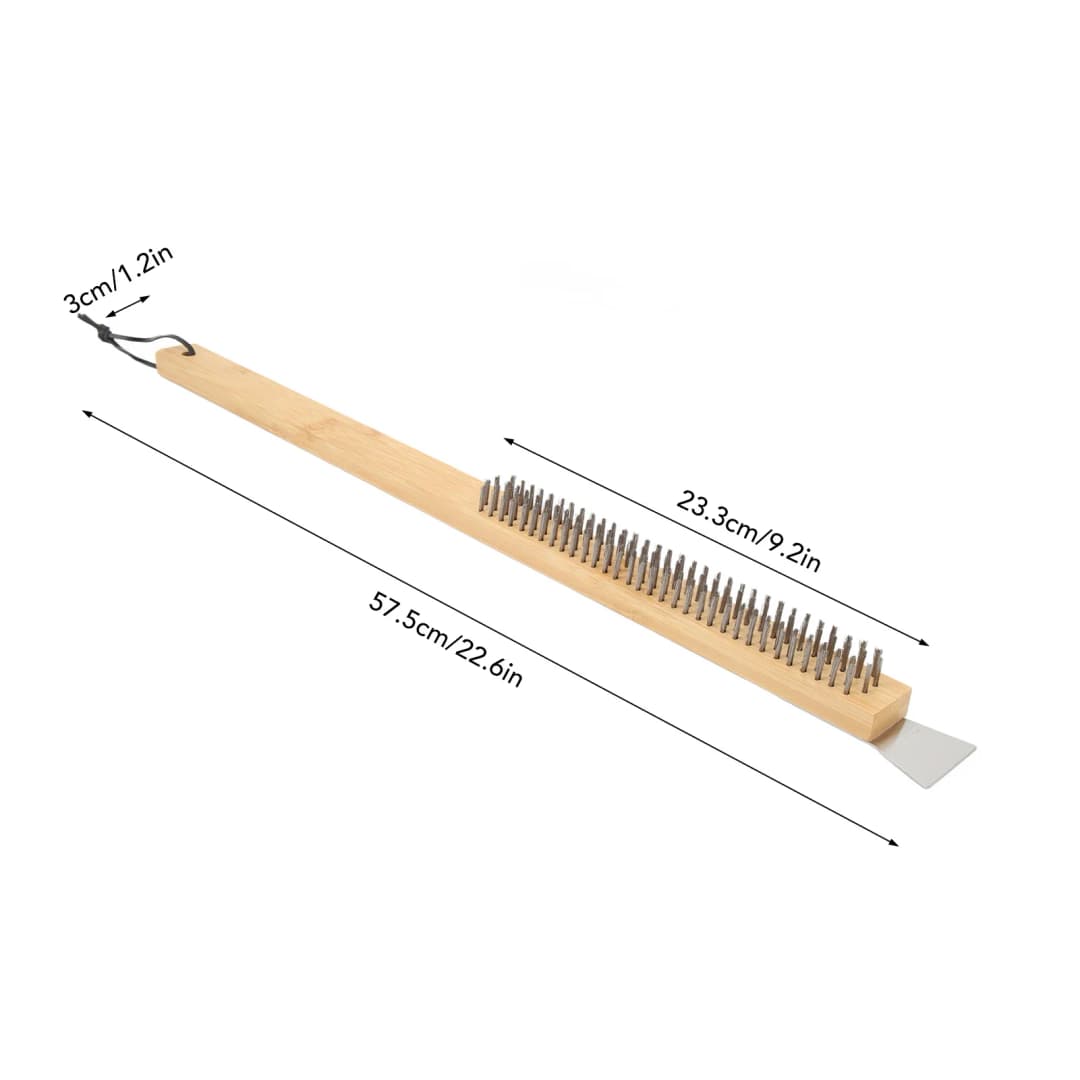 Pizza Oven Cleaning Brush With Scraper Oven Cleaning Tool Stainless Steel Wire With Special Treatment Is Not Easy To Come Off - 2