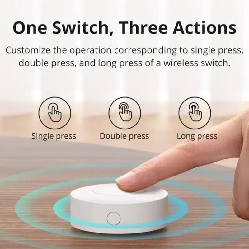 SONOFF SNZB-01P زر مفتاح ذكي لاسلكي Zigbee تحكم صوتي للمنزل الذكي متوافق مع تطبيق EWeLink وAlexa ومساعد Google - 2