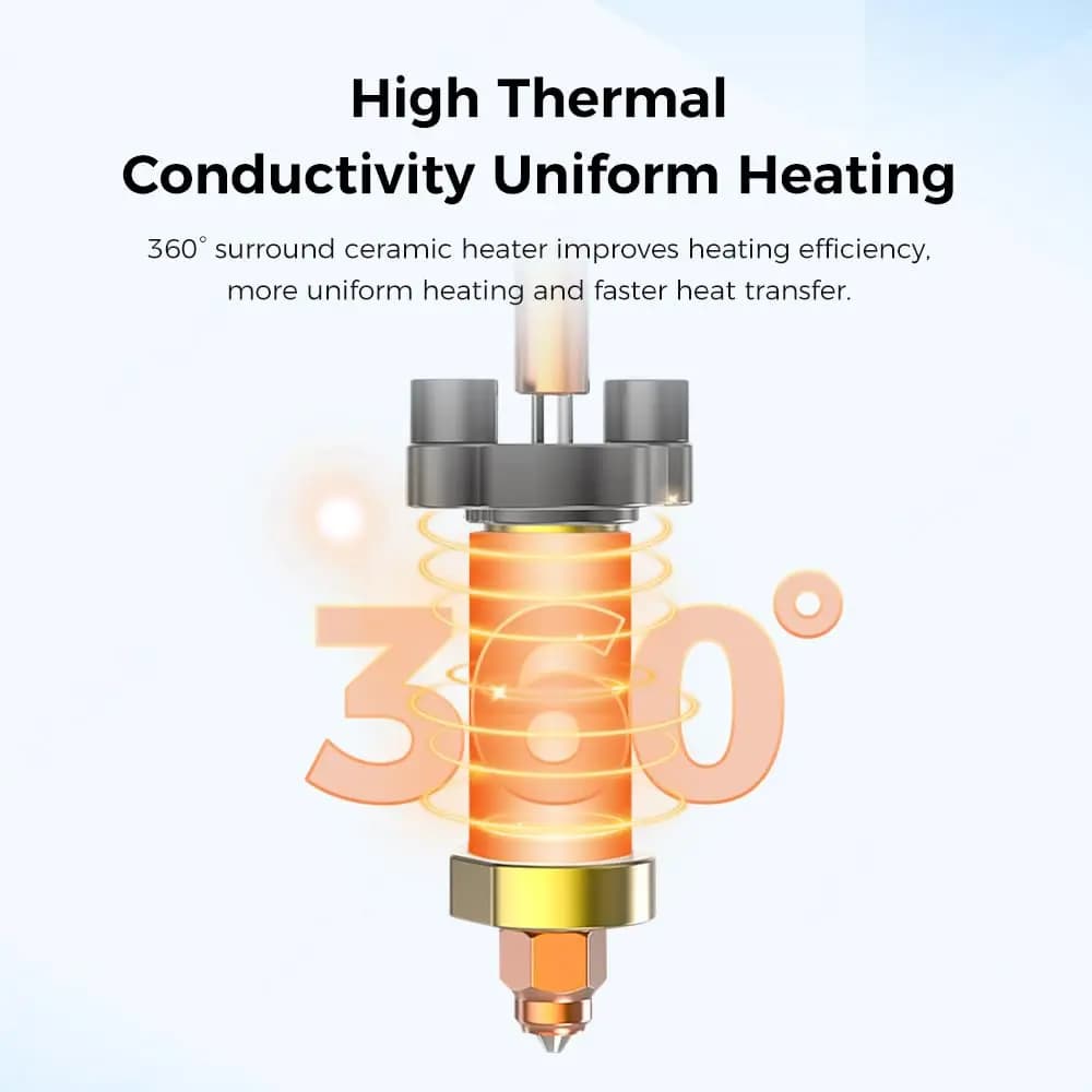 كرياليتي K2 بلس عدة كتلة تسخين خزفية فوهة استبدال سريع 350°C مقاومة لدرجات الحرارة العالية قطعة رسمية لطابعة ثلاثية الأبعاد K2P - 4