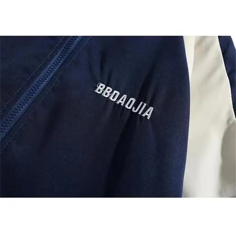 Hip Hop Varsity Jacket Men High Street Patchwork Color Black Windbreaker Coats Women Spring Autumn Thin Fashion College Jackets - 5