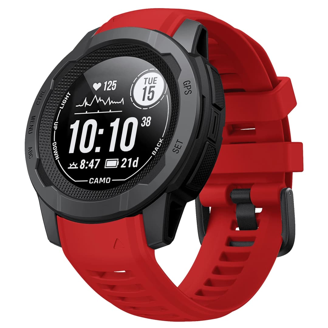 حزام سيليكون Garmin 22 مم أحدث حزام لInstinct 1/2 سوار معصم رياضي مطاطي ناعم لسوار ساعة Instinct2 Solar