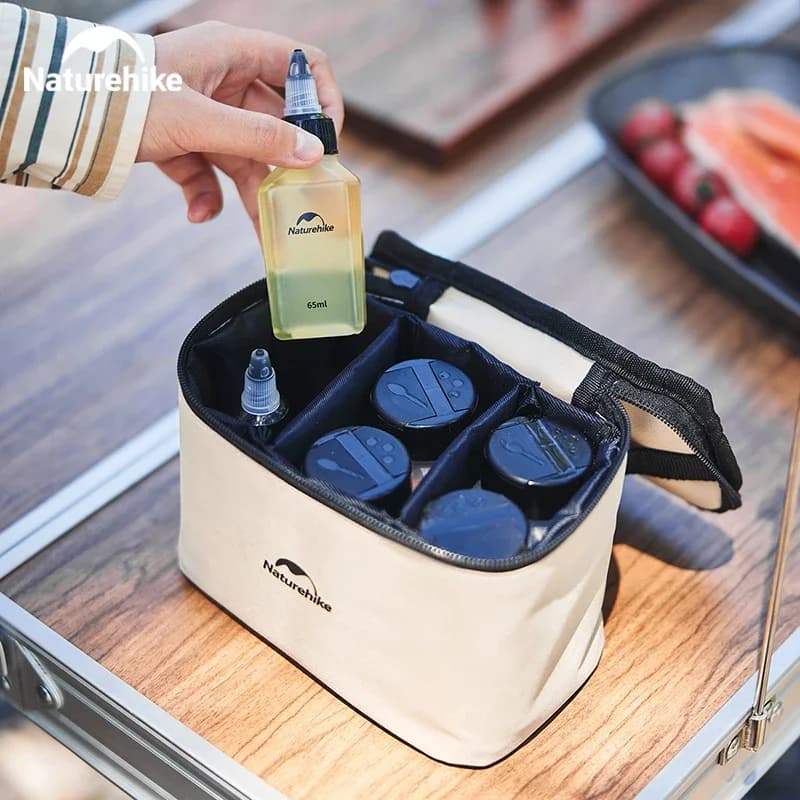 Naturehike Camping Kitchen Seasoning Jar Portable Spice Container Cookware Set Supplies Liquid Powder Bbq Picnic Seasoning Can - 4