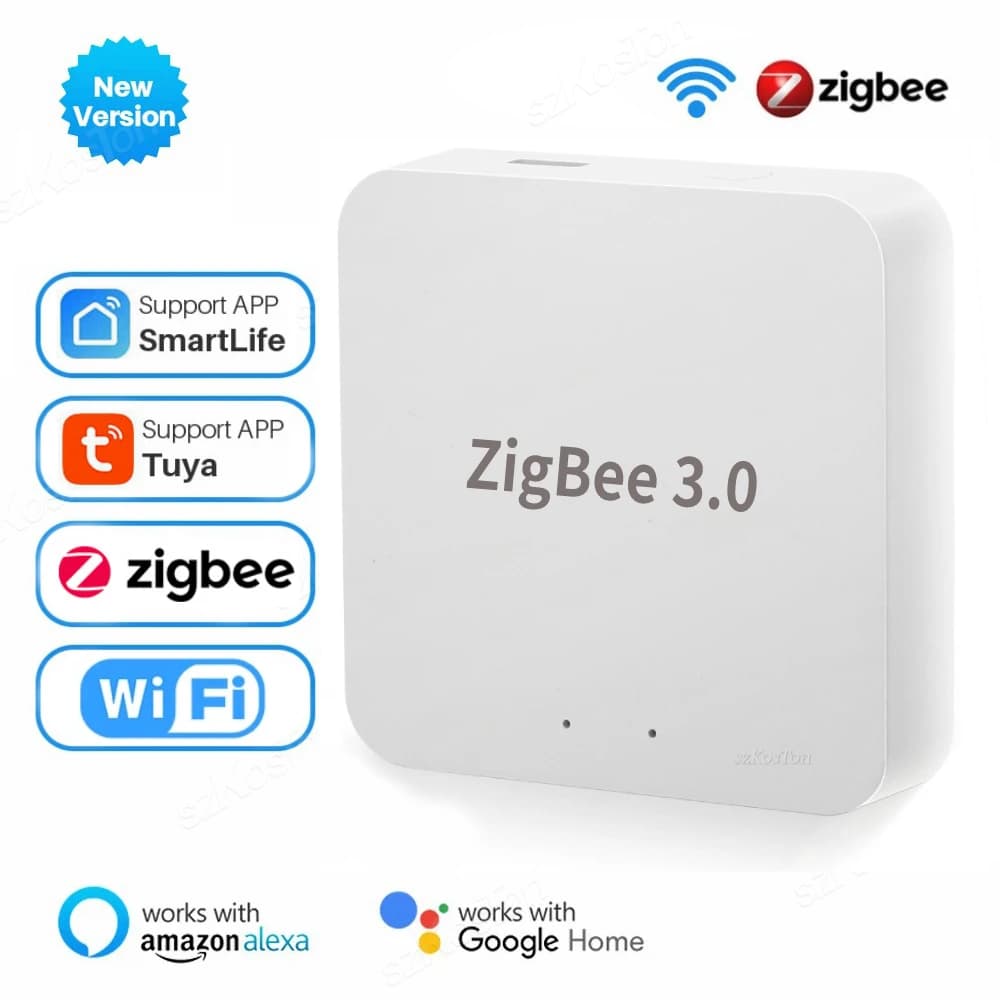 مركز Tuya Zigbee 3.0، جسر لاسلكي للمنزل الذكي، جهاز تحكم عن بعد عبر تطبيق Smart Life، يعمل مع Alexa وGoogle