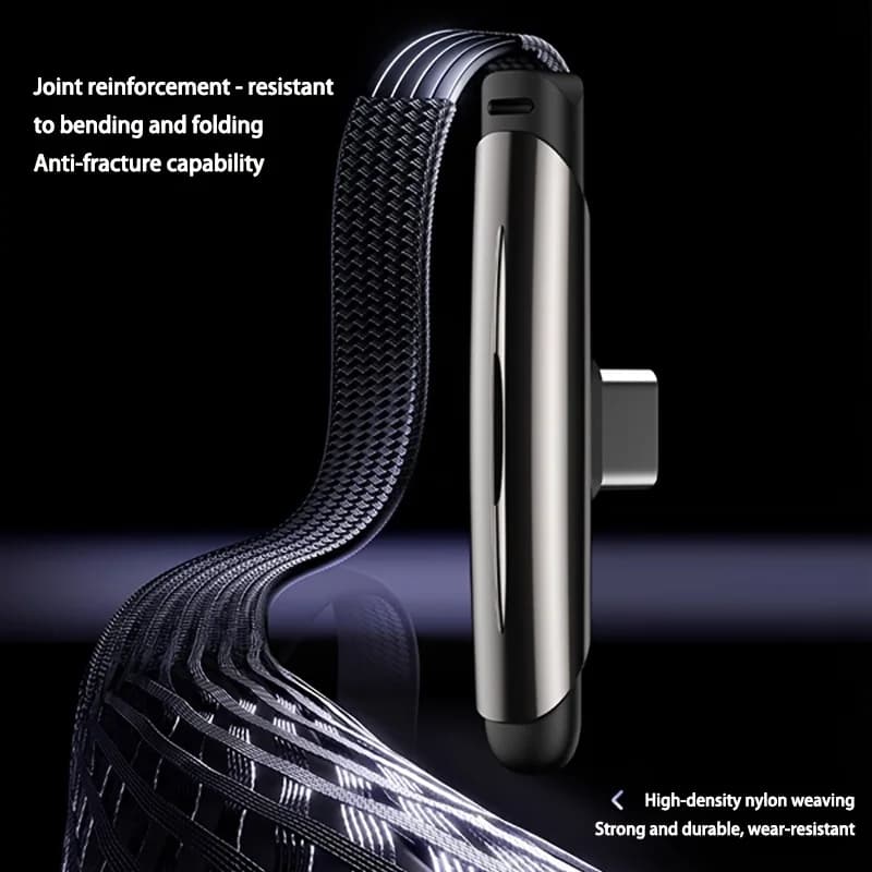 كابل ASUS 30W PD USB Type C بزاوية 90 درجة مزامنة البيانات شحن سريع USB C لهواتف هواوي شاومي ريدمي آيفون - 3