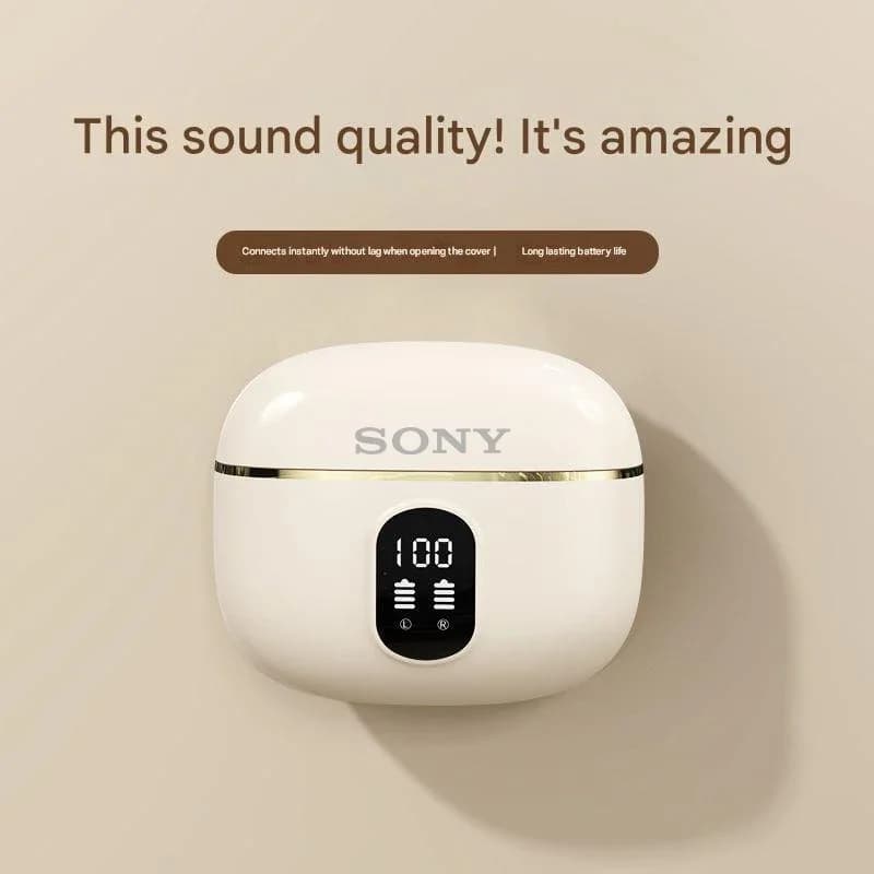 سوني X87 TWS سماعات بلوتوث لاسلكية أصلية صوت ستيريو شاشة عرض LED سماعات أذن موسيقية تقليل الضوضاء سماعات رياضية - 2