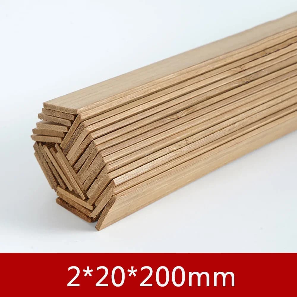 Bamboo Wood Material DIY Building Model Supplies Handmade Craft Furniture Lantern Making Ornaments - 5