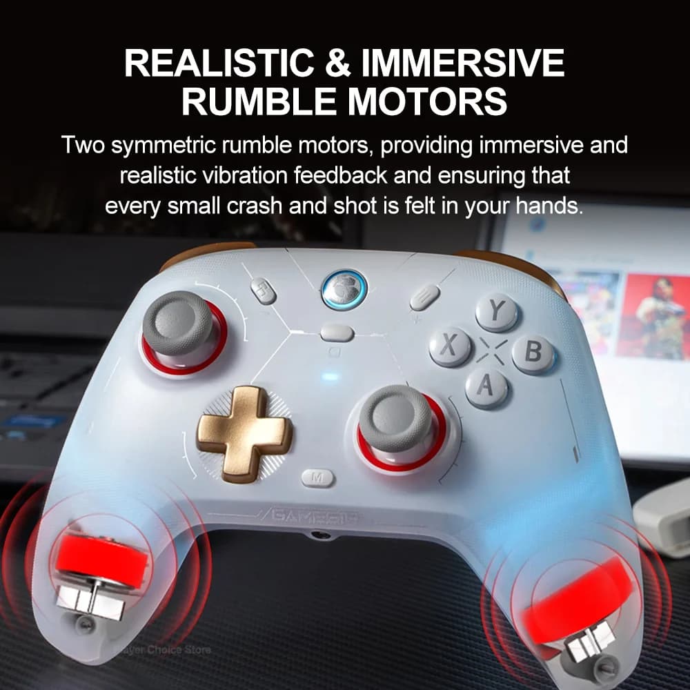 يد تحكم لاسلكية GameSir Cyclone 2 Pro لجهاز Nintendo Switch 2/1، كمبيوتر، ويندوز، ستيم، آي أو إس، أندرويد مع عصي Mag-Res TMR - 4