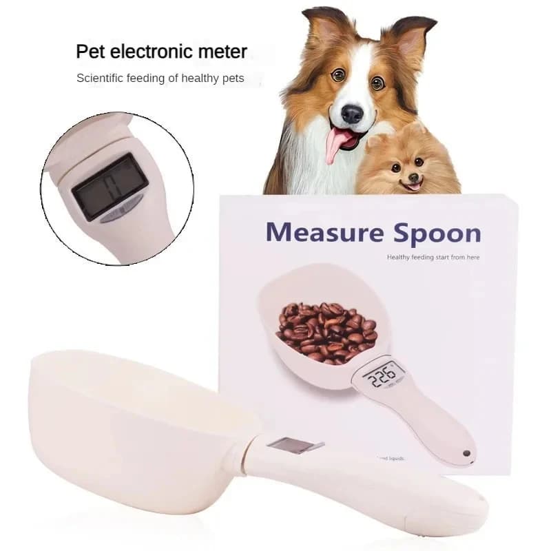 Pet Food Measuring Scoop Electronic Dog Cat Food Measuring Cup Digital Spoon Scale Kitchen Food Scale with LED Display - 6