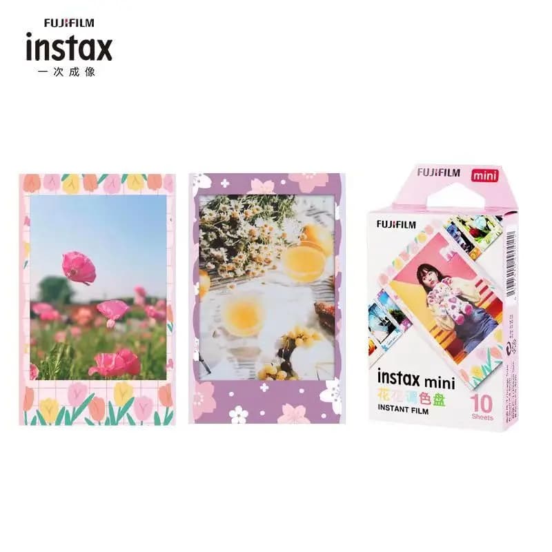 10-60 Sheets Fujifilm Instax Mini 12 11 8 9 Film Flower color palette Fuji Instant Photo Paper For 70 7s 50s 90 25 Share Camera - 2