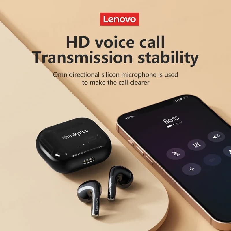 100% أصلي لينوفو LP40 بلس سماعة رأس بلوتوث لاسلكية صوت HiFi سماعات ستيريو رياضية سماعات أذن مع ميكروفون سماعات ألعاب - 4