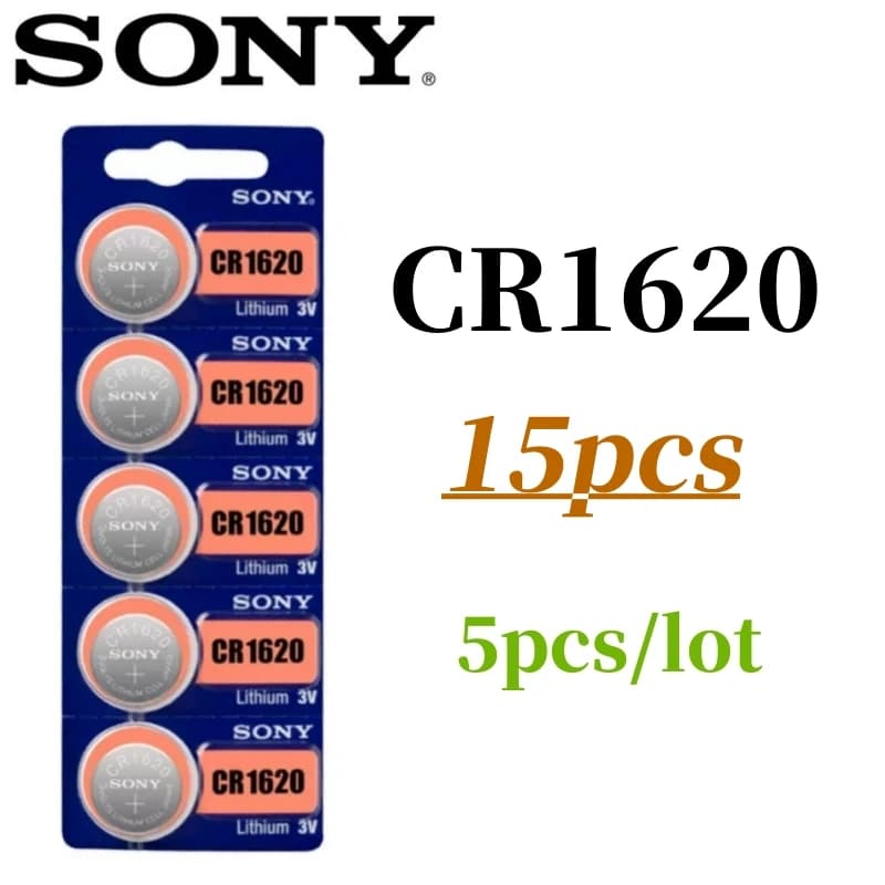 15Pcs Original Sony CR1620 CR 1620 Battery cr 1620 for Watch Toys lithium batteria - 2