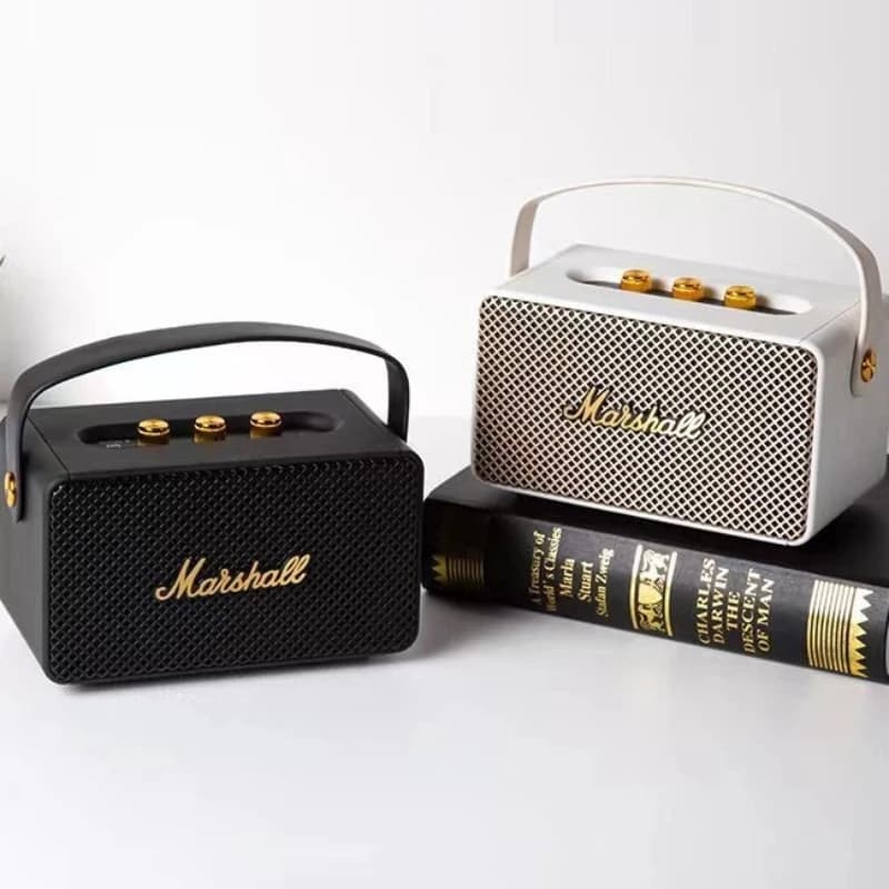 Marshall M10 Retro Wireless Bluetooth Speaker Stereo Bass Outdoor Portable Speaker Subwoofer Classical Music Player Indoor Speak - 4