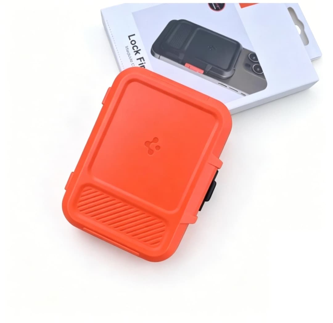 حامل بطاقات مغناطيسي قوي من Spigen لمحفظة MagSafe لهواتف iPhone 17 و16 و15 وسلسلة Pixel 10 مع قفل آمن يحمل 5-6 بطاقات - 4