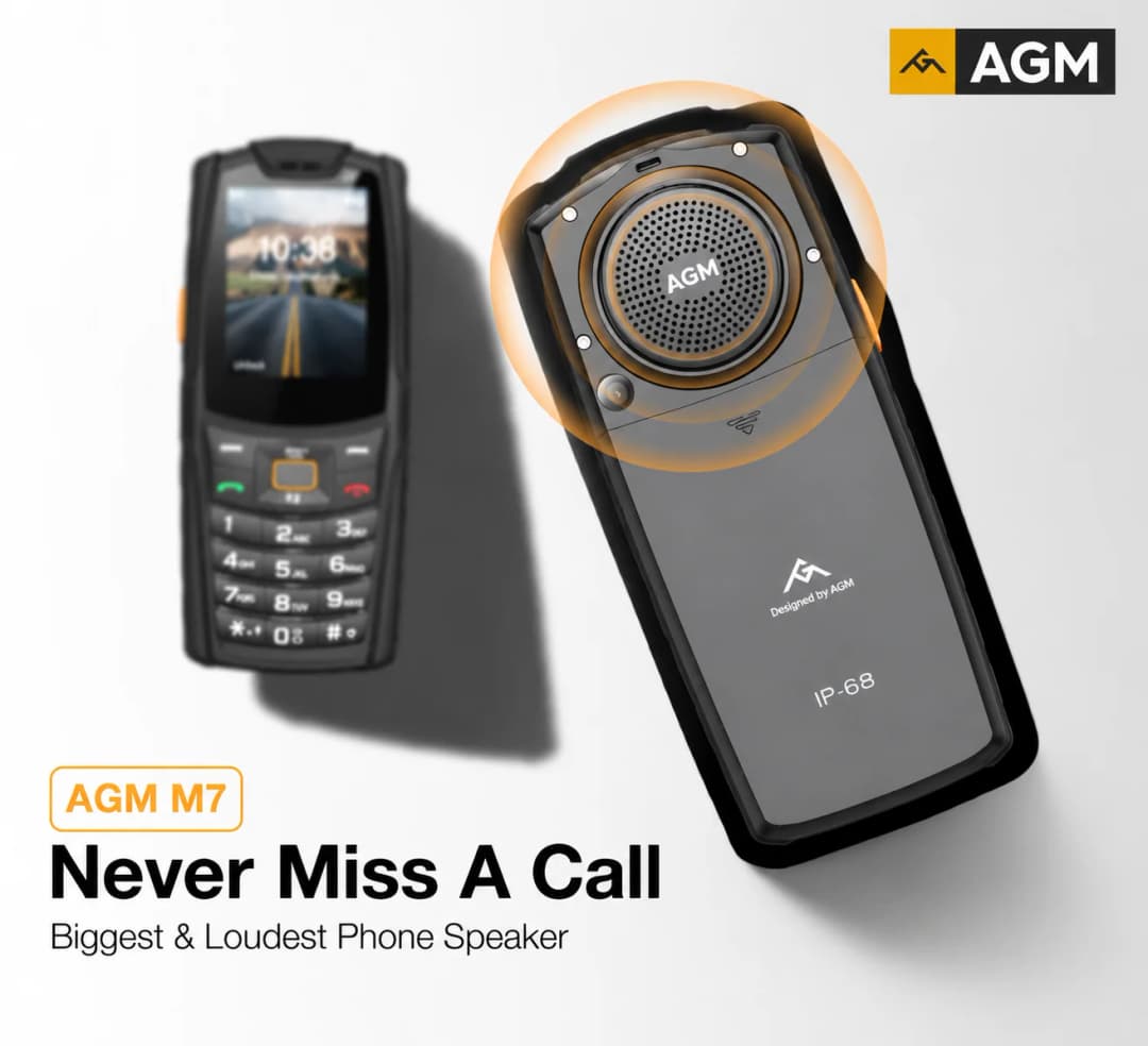 هاتف ذكي AGM M7 بسعة 2+16 جيجابايت، أندرويد، شاشة لمس مقاومة للماء، بطارية 2500 مللي أمبير، لوحة مفاتيح إنجليزية وروسية - 4