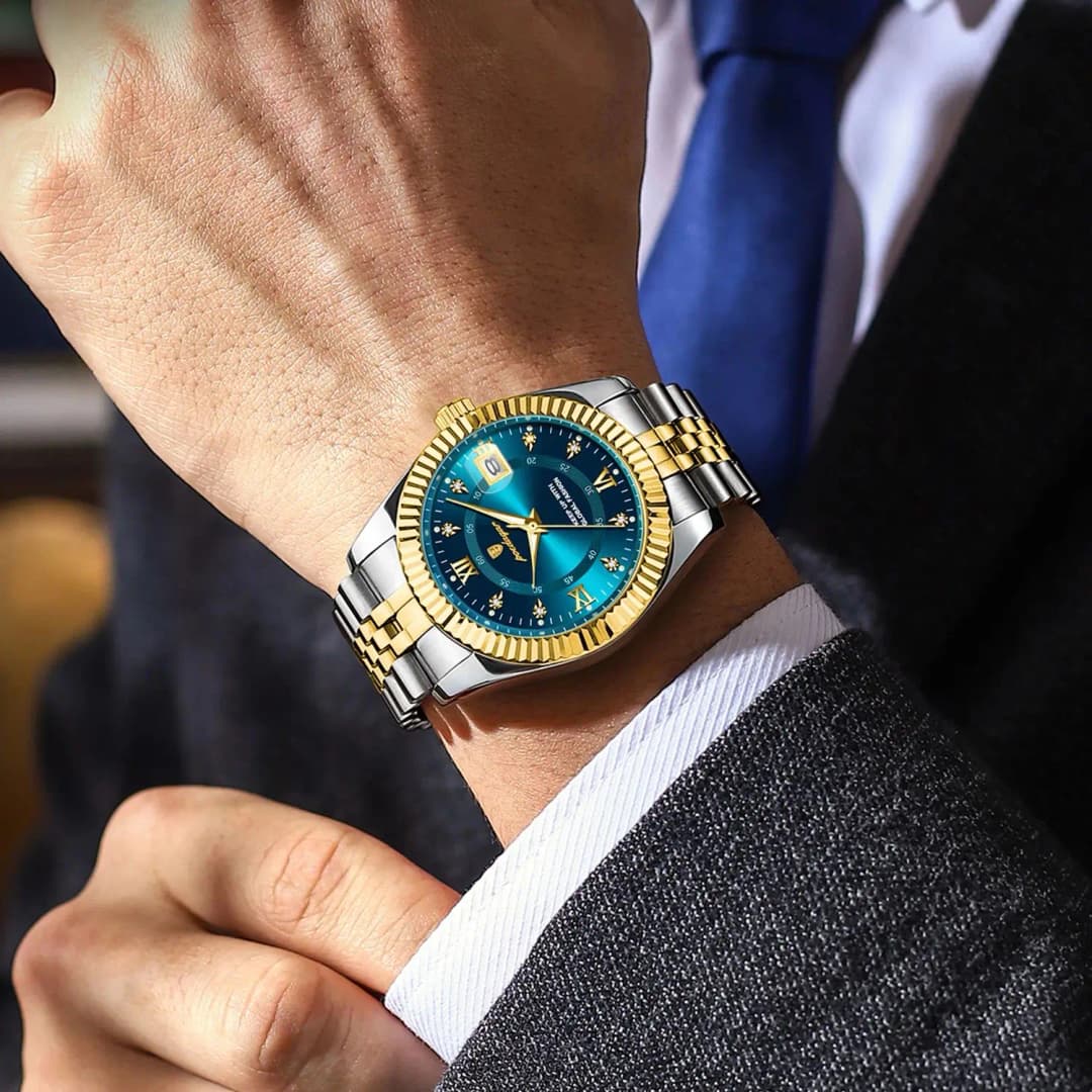POEDAGAR Top Luxury Men's Watches Stainless Steel Date Quartz Man Clock Waterproof Luminous Business Fashion Watch For Men Reloj - 6