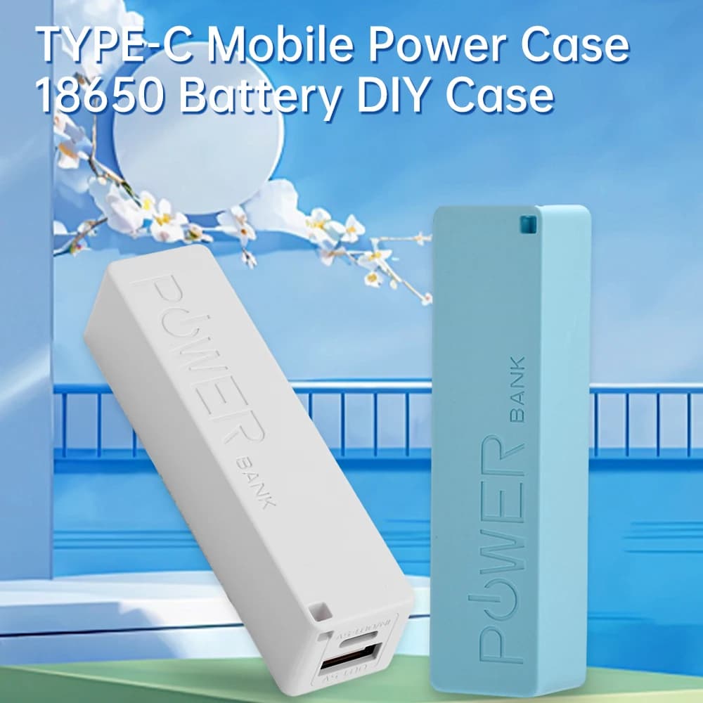 حافظة شاحن بطارية بنك طاقة تصنعها بنفسك ، طقم بنك طاقة محمول USB ، حقيبة تخزين ، صندوق إمداد طاقة متنقل ، قسم واحد ، - 2