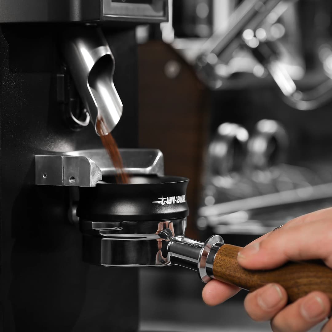 MHW-3BOMBER 51-58mm Magnetic Coffee Dosing Funnel Compatible with 58MM Portafilter Espresso Dosing Ring Home Barista Accessories - 3