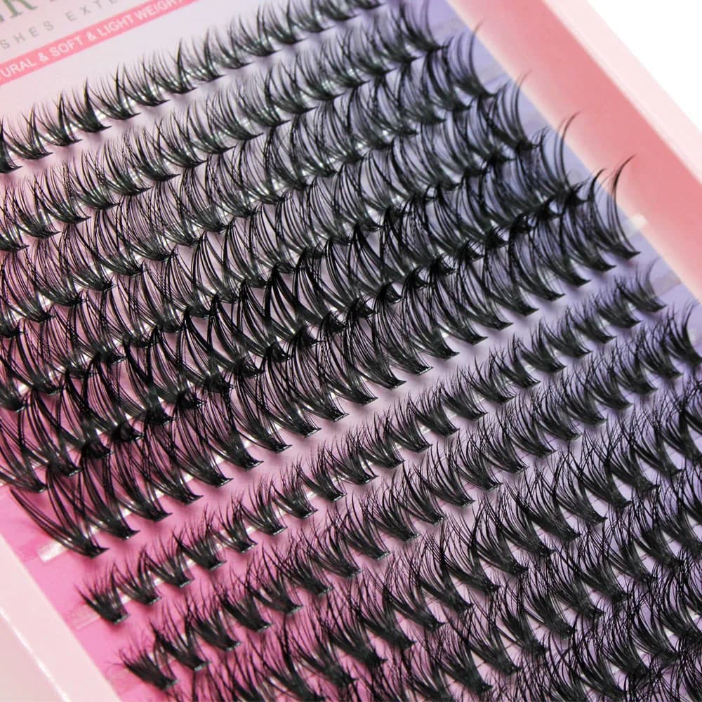 Whole sale Super Bunch New 3D/5D Effect Mix 240 Clusters Lashes 8-16mm Charm Style False Eyelashes Extension Russian Volume - 6