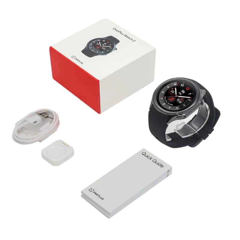ساعة OnePlus Watch 2 الذكية، الإصدار العالمي، 2 جيجابايت رام، 32 جيجابايت روم، شاشة AMOLED 1.43 بوصة، نظام Google Wear OS 4، GPS مزدوج التردد، NFC - 6