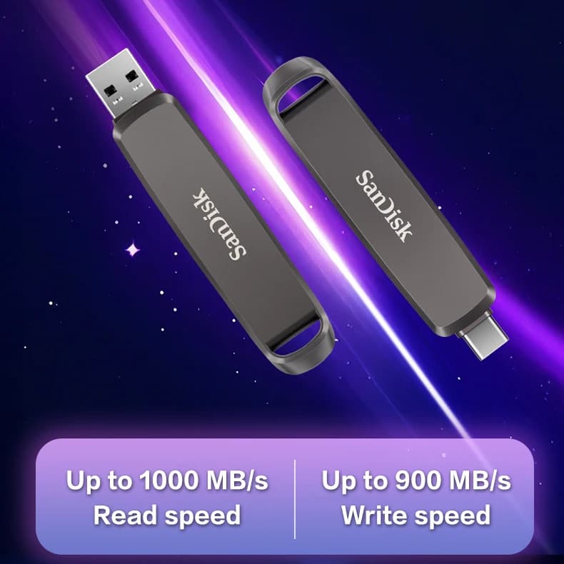 Sandisk DDE1 Extreme Pro Flash Drive USB3.2 Metal Meory Stick Read Speed up to 1000MB/s  256GB 512GB 1TB 2TB For computer - 4