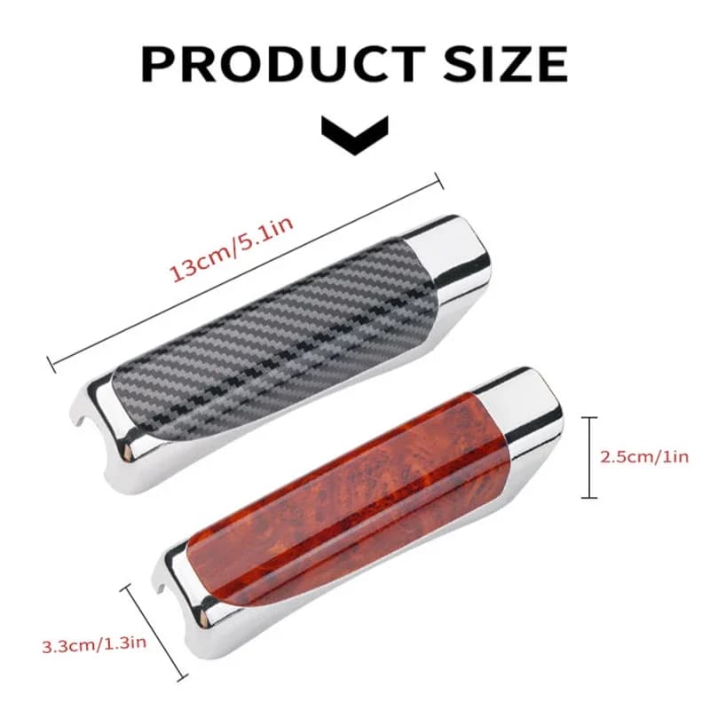 Car Hand Brake Cover Handbrake Interior Accessories Grips Protection Cover Carbon Fiber Parking Brake Decoration Shell - 6