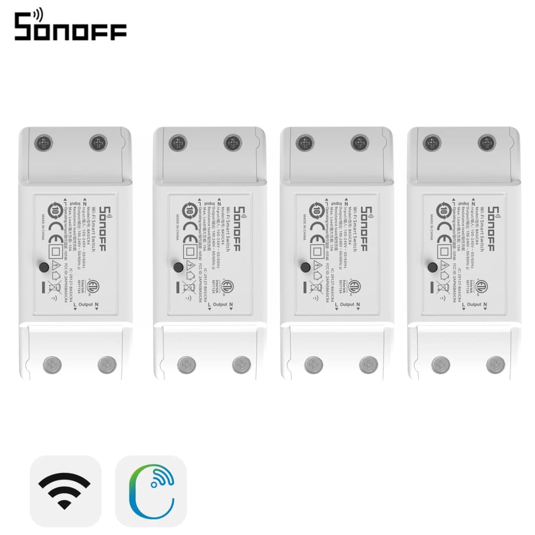 سونوف BASICR4 مفتاح ذكي واي فاي ESP32، وضع مفتاح سحري موثوق وآمن، تحكم عن بعد عبر EWeLink مع S-MATE2 وأليكسا وجوجل - 4