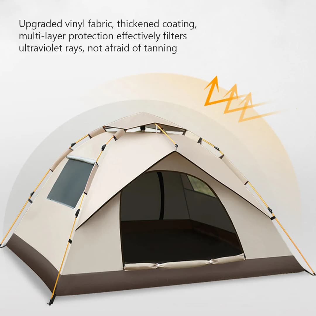 Outdoor Folding Camping Tent Portable Waterproof Sunshine-proof Automatic Easy Setup Tent For Camping Beach Picnic Barbecue - 4