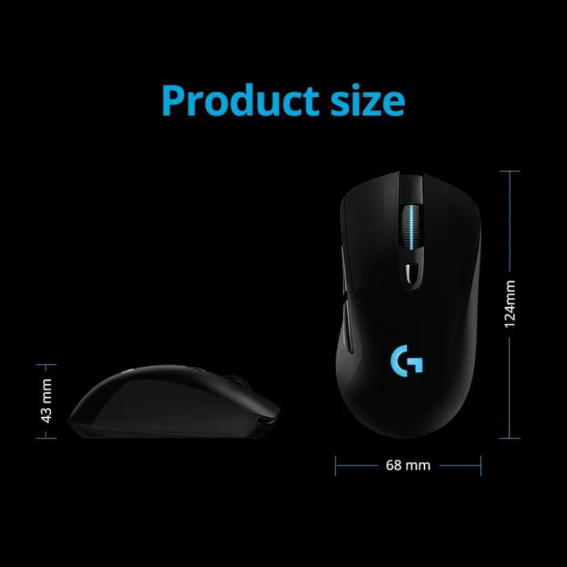 ماوس Logitech G703hero إيسبورتس أكل الدجاج ماكرو إضاءة خلفية RGB لعبة كمبيوتر Lol/cf شحن لاسلكي - 6