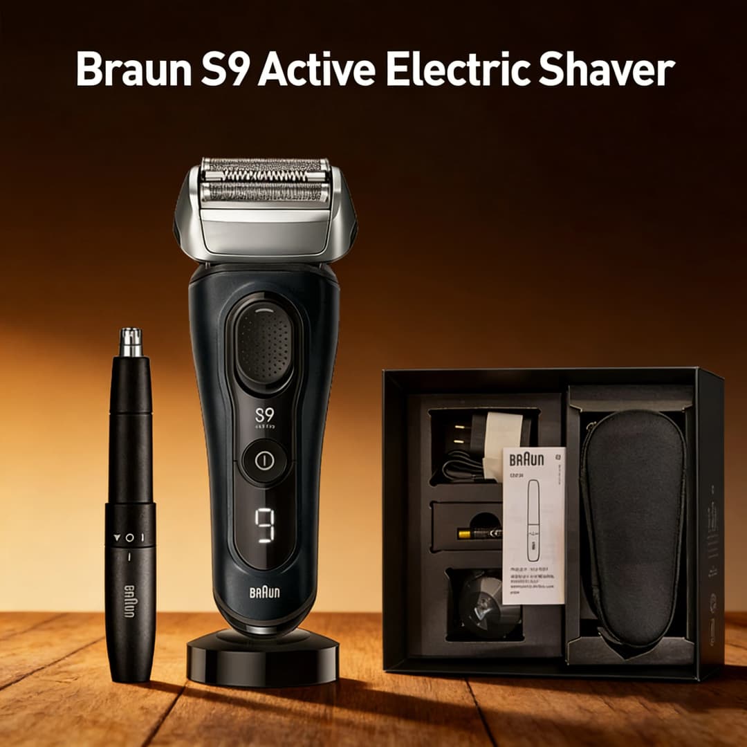 ماكينة حلاقة كهربائية Braun 9018Vs شفرة متبادلة قابلة لإعادة الشحن ماكينة حلاقة رجالية استخدام مزدوج مبلل وجاف رأس عائم