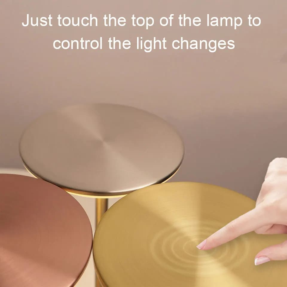 LED Table Lamp Touch Sensor Night Light USB Rechargeable Portable Bedroom Night Light Wireless Reading Lamp Restaurant Hotel Bar - 3