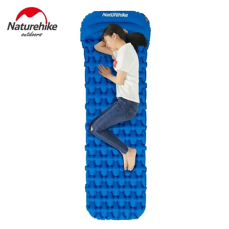 حشية تخييم قابلة للنفخ من Naturehike مع وسادة، فراش نوم ذاتي النفخ للتنزه والتسلق - 3