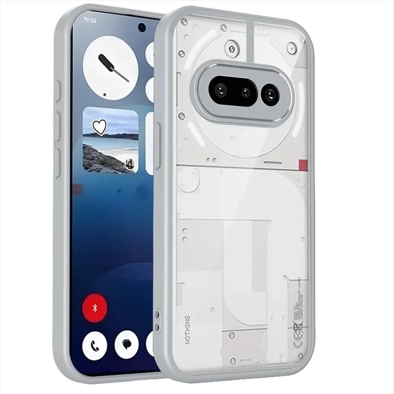 غطاء هاتف Nothing Phone 3A A059، وسادة هوائية، مقاوم للصدمات، إطار سيليكون، غطاء خلفي شفاف غير لامع، غطاء صلب لهاتف Nothing Phone 3A 5G - 3