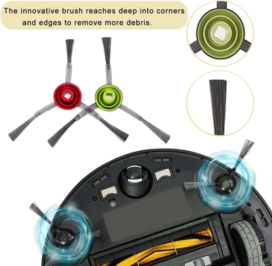إكسسوارات ECOVACS Deebot T8 AIVI T9 AIVI N8 Pro AIVI N9 N10 N10 بلس فرشاة رئيسية، فرشاة جانبية، مرشح، كيس غبار، مرشح هيبا - 4