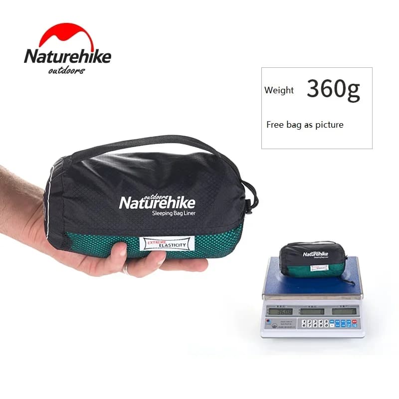 كيس نوم محمول من Naturehike، للسفر الخارجي، مرونة عالية، بطانة، ورقة حمل، مقاوم للأوساخ، مناسب للفنادق - 6