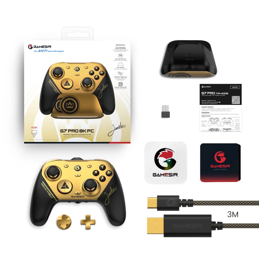وحدة تحكم GameSir G7 Pro 8K Champion Edition، يد تحكم بلوتوث لاسلكية لـ Nintendo Switch 2، أندرويد، iOS، كمبيوتر، Steam - 6