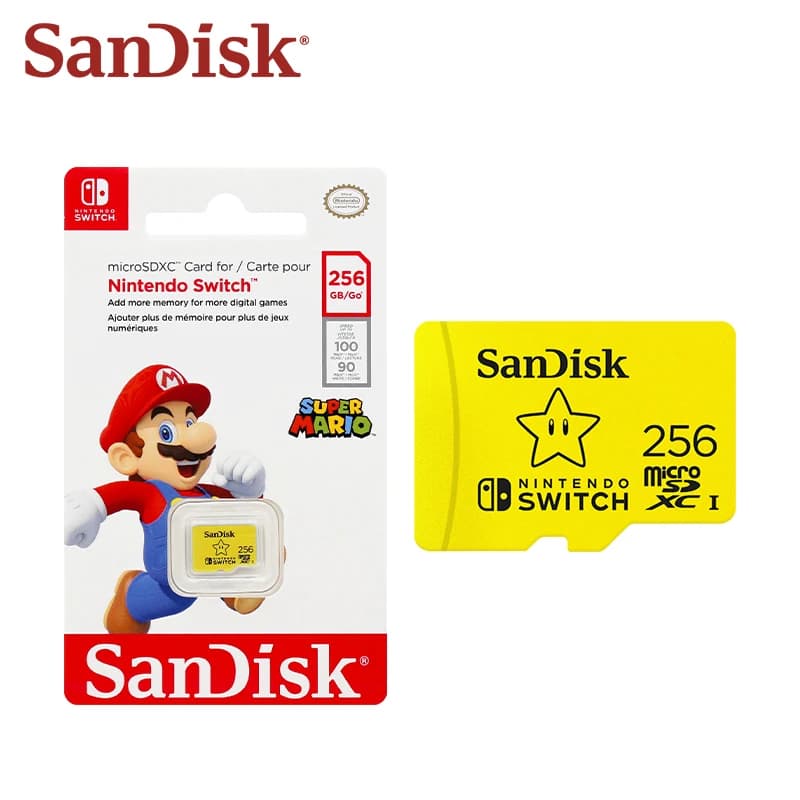 SanDisk Official Nintendo Licensed microSDXC Card UHS-I 100MB/s 90MB/s TF Memory Card 128GB 256GB 512GB For Switch OLED Lite - 5
