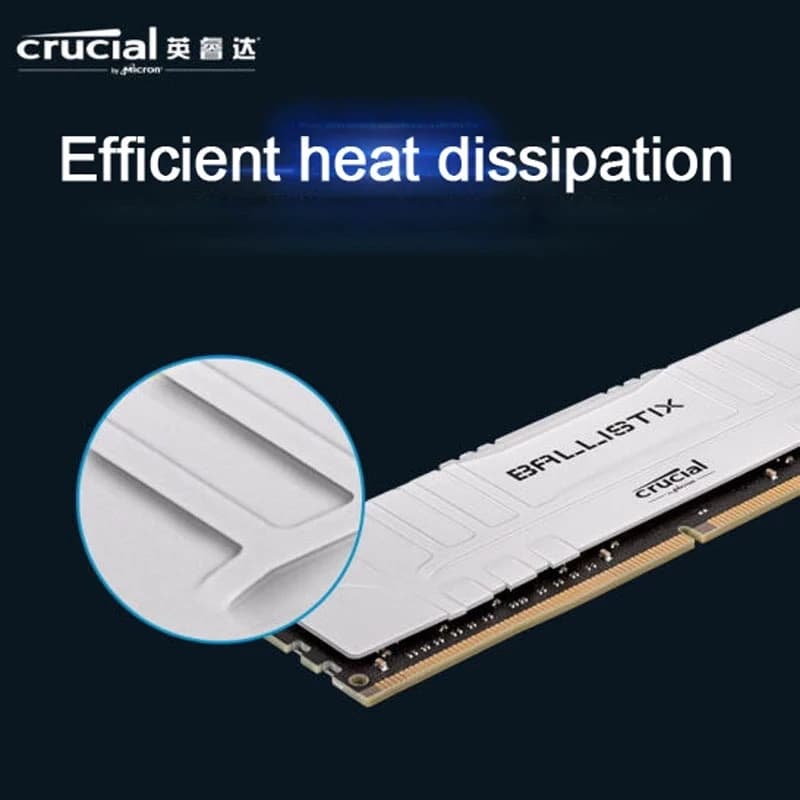 ذاكرة رام Crucial DDR4 بسعة 8 جيجابايت و16 جيجابايت بسرعة 3200 ميجاهرتز Ballistix Platinum لأجهزة الكمبيوتر المكتبية مع دعم XMP 2.0 للزيادة التلقائية في السرعة - 4