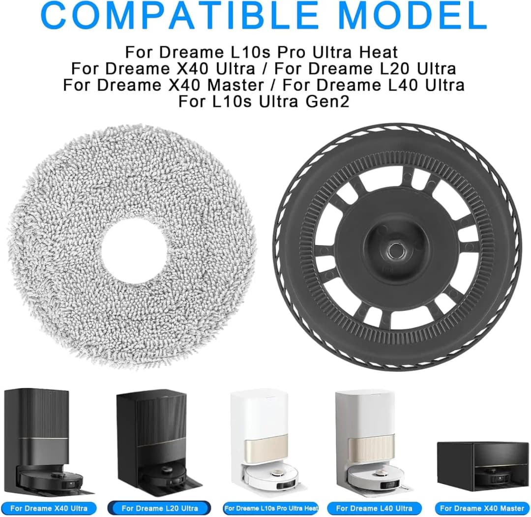 حامل ممسحة لقطع غيار وإكسسوارات Dreame X30 Ultra وL10s Pro Ultra Heat وX40 Ultra وS30 Pro Ultra - 4