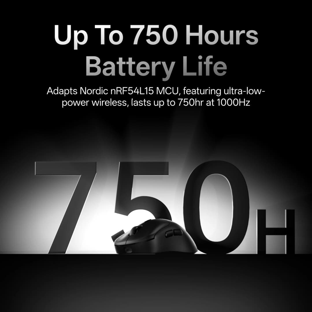 ماوس الألعاب اللاسلكي Rapoo VT3 /VT3 MAX بمعدل استطلاع لاسلكي حقيقي 8K ووزن خفيف 53 جرام وبطارية تدوم حتى 750 ساعة مع دعم الماكرو - 3