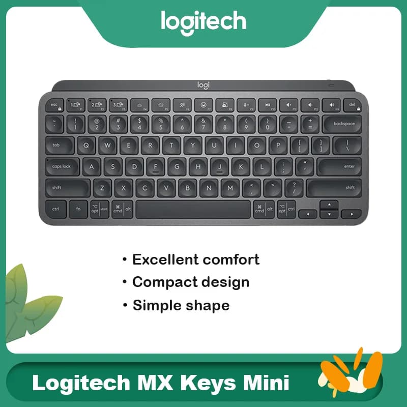 Logitech MX Master Series MX Keys Mini Wireless Bluetooth Backlit Keyboard 79Keys Type-C for Mac iPad