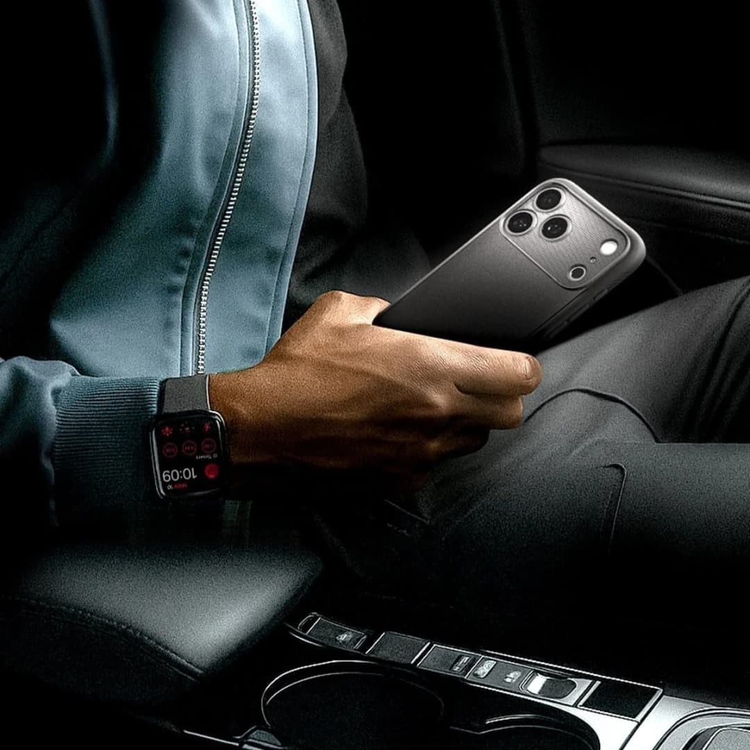 غطاء هاتف Spigen لـ 17Pro Max، حماية شاملة مقاوم للسقوط غطاء سيليكون ناعم TPU، شفط مغناطيسي Mag Safe - 4