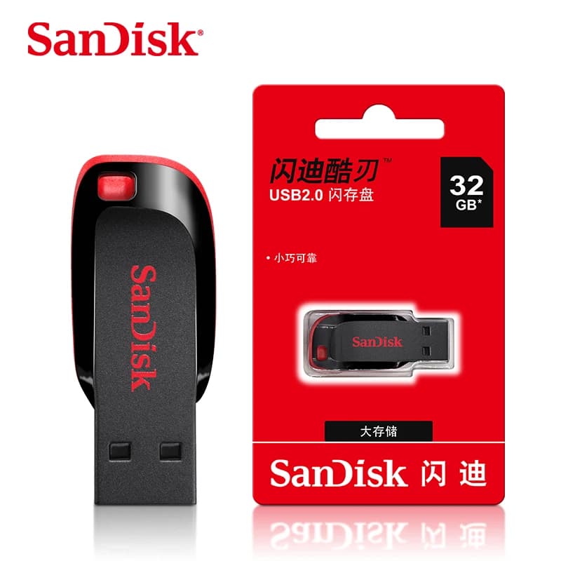 SanDisk CZ50 USB2.0 ذاكرة فلاش 32 جيجابايت 16 جيجابايت 64 جيجابايت يو اس بي قلم محرك أقراص يو ديسك ميني فلاش درايف كروزر بليد 100% أصلي