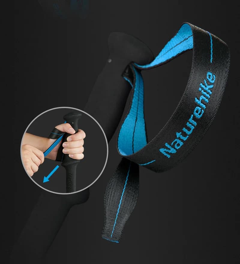 عصا المشي القابلة للطي فائقة الخفة من Naturehike، ألياف كربون، 4 أقسام، NH18D020-Z - 4